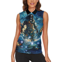New Zealand Matariki Waita Women Sleeveless Polo Shirt The Way Of The Water LT9 - Polynesian Pride