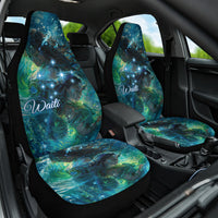 New Zealand Matariki Waiti Car Seat Cover The Beginnings Of Life LT9 One Size Black - Polynesian Pride