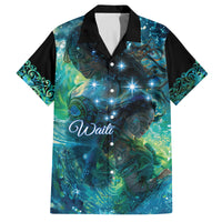 New Zealand Matariki Waiti Family Matching Summer Maxi Dress and Hawaiian Shirt The Beginnings Of Life LT9 Dad's Shirt - Short Sleeve Black - Polynesian Pride