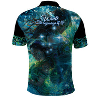 New Zealand Matariki Waiti Polo Shirt The Beginnings Of Life LT9 - Polynesian Pride