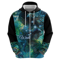 New Zealand Matariki Waiti Zip Hoodie The Beginnings Of Life LT9 - Polynesian Pride