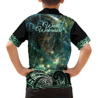 New Zealand Matariki Waiti Family Matching Off The Shoulder Long Sleeve Dress and Hawaiian Shirt Waimori and The Origin Of Life LT9 - Polynesian Pride