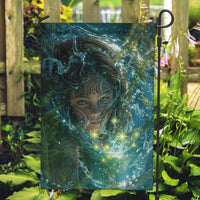 New Zealand Matariki Waiti Garden Flag Waimori and The Origin Of Life LT9 Garden Flag Black - Polynesian Pride