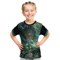 New Zealand Matariki Waiti Kid T Shirt Waimori and The Origin Of Life LT9 Black - Polynesian Pride