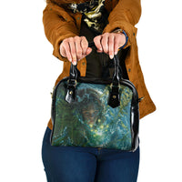 New Zealand Matariki Waiti Shoulder Handbag Waimori and The Origin Of Life LT9 One Size Black - Polynesian Pride