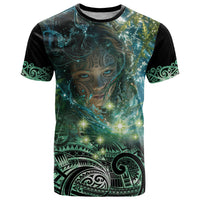 New Zealand Matariki Waiti T Shirt Waimori and The Origin Of Life LT9 Black - Polynesian Pride