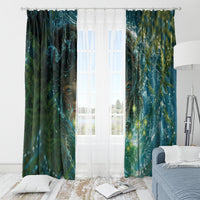 New Zealand Matariki Waiti Window Curtain Waimori and The Origin Of Life LT9 - Polynesian Pride