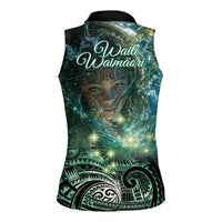 New Zealand Matariki Waiti Women Sleeveless Polo Shirt Waimori and The Origin Of Life LT9 - Polynesian Pride