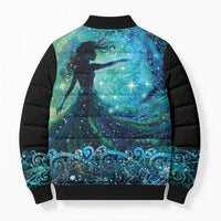 New Zealand Matariki Hiwa-i-te-rangi Bomber Puffer Jacket Titiro ki nga Whetu Wishing Star LT9 - Polynesian Pride