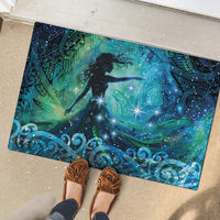 New Zealand Matariki Hiwa-i-te-rangi Rubber Doormat Titiro ki nga Whetu Wishing Star LT9 - Polynesian Pride