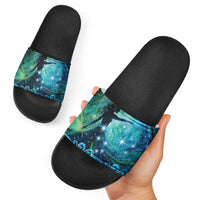 New Zealand Matariki Hiwa-i-te-rangi Slide Sandals Titiro ki nga Whetu Wishing Star LT9 - Polynesian Pride