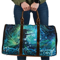 New Zealand Matariki Hiwa-i-te-rangi Travel Bag Titiro ki nga Whetu Wishing Star LT9 Black - Polynesian Pride