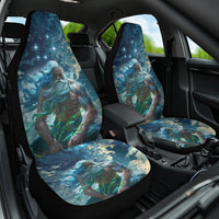 New Zealand Matariki Ururangi Car Seat Cover The Murmur Of The Wind LT9 One Size Black - Polynesian Pride