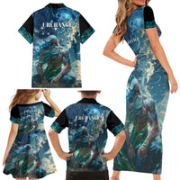 New Zealand Matariki Ururangi Family Matching Short Sleeve Bodycon Dress and Hawaiian Shirt The Murmur Of The Wind LT9 - Polynesian Pride