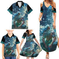 New Zealand Matariki Ururangi Family Matching Summer Maxi Dress and Hawaiian Shirt The Murmur Of The Wind LT9 - Polynesian Pride
