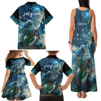 New Zealand Matariki Ururangi Family Matching Tank Maxi Dress and Hawaiian Shirt The Murmur Of The Wind LT9 - Polynesian Pride