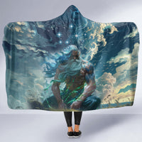 New Zealand Matariki Ururangi Hooded Blanket The Murmur Of The Wind LT9 - Polynesian Pride