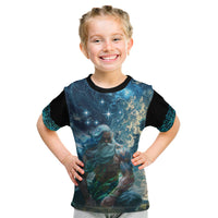 New Zealand Matariki Ururangi Kid T Shirt The Murmur Of The Wind LT9 Black - Polynesian Pride