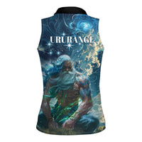 New Zealand Matariki Ururangi Women Sleeveless Polo Shirt The Murmur Of The Wind LT9 - Polynesian Pride