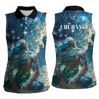 New Zealand Matariki Ururangi Women Sleeveless Polo Shirt The Murmur Of The Wind LT9 - Polynesian Pride