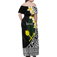 Alo Chiefdom Wallis and Futuna Personalized Family Matching Off Shoulder Maxi Dress and Hawaiian Shirt Frangipani Flowers Polynesian Pattern LT9 - Polynesian Pride