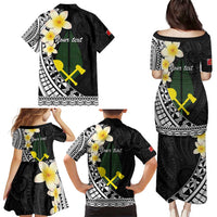 Alo Chiefdom Wallis and Futuna Personalized Family Matching Puletasi and Hawaiian Shirt Frangipani Flowers Polynesian Pattern LT9 - Polynesian Pride
