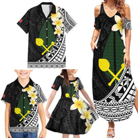 Alo Chiefdom Wallis and Futuna Personalized Family Matching Summer Maxi Dress and Hawaiian Shirt Frangipani Flowers Polynesian Pattern LT9 - Polynesian Pride