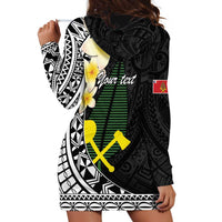 Alo Chiefdom Wallis and Futuna Personalized Hoodie Dress Frangipani Flowers Polynesian Pattern LT9 - Polynesian Pride