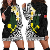 Alo Chiefdom Wallis and Futuna Personalized Hoodie Dress Frangipani Flowers Polynesian Pattern LT9 - Polynesian Pride