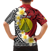 Sigave Chiefdom Wallis and Futuna Personalized Family Matching Off The Shoulder Long Sleeve Dress and Hawaiian Shirt Frangipani Flowers Polynesian Pattern LT9 - Polynesian Pride