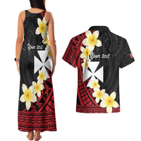 Uvea Chiefdom Wallis and Futuna Personalized Couples Matching Tank Maxi Dress and Hawaiian Shirt Frangipani Flowers Polynesian Pattern LT9 - Polynesian Pride
