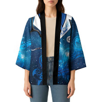 New Zealand Nurses RN Personalised Kimono Galaxy Stethoscope Maori Motif