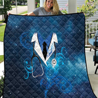 New Zealand Nurses RN Quilt Galaxy Stethoscope Maori Motif