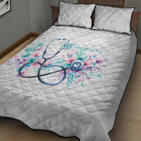 New Zealand Nurses RN Personalised Quilt Bed Set Stethoscope Floral Maori Motif