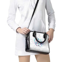 New Zealand Nurses RN Personalised Shoulder Handbag Stethoscope Floral Maori Motif