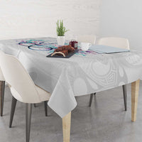 New Zealand Nurses RN Personalised Tablecloth Stethoscope Floral Maori Motif