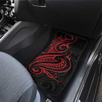 Tahitian Coat Of Arm and Tiare Flower Car Mats Polynesian Tribal Tattoo LT9 - Polynesian Pride