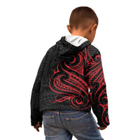 Tahitian Coat Of Arm and Tiare Flower Kid Hoodie Polynesian Tribal Tattoo LT9 - Polynesian Pride