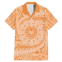 Tahitian Tiare Flower Family Matching Mermaid Dress and Hawaiian Shirt Gold Polynesian Pattern LT9 Dad's Shirt - Short Sleeve Gold - Polynesian Pride