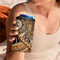 Hawaiian Style Tapa 4 in 1 Can Cooler Tumbler Vintage Seamless Pattern - Polynesian Pride