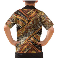 Hawaiian Style Tapa Family Matching Mermaid Dress and Hawaiian Shirt Vintage Seamless Pattern LT9 - Polynesian Pride