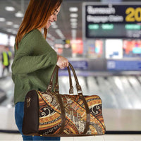 Hawaiian Style Tapa Travel Bag Vintage Seamless Pattern - Polynesian Pride