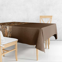 Hawaiian Tribal Elements Hibiscus Tablecloth Gold Pattern - Polynesian Pride