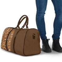 Hawaiian Tribal Elements Hibiscus Travel Bag Gold Pattern - Polynesian Pride