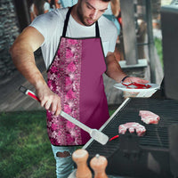 Hawaiian Tribal Elements Hibiscus Apron Pink Pattern - Polynesian Pride