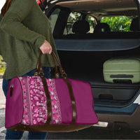 Hawaiian Tribal Elements Hibiscus Travel Bag Pink Pattern - Polynesian Pride