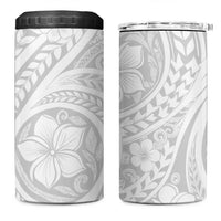 Lotu Tamaiti Samoan Polynesian Tribal 4 in 1 Can Cooler Tumbler LT9 One Size: 16 oz White - Polynesian Pride