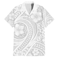 Lotu Tamaiti Samoan Polynesian Tribal Family Matching Long Sleeve Bodycon Dress and Hawaiian Shirt LT9 Dad's Shirt - Short Sleeve White - Polynesian Pride