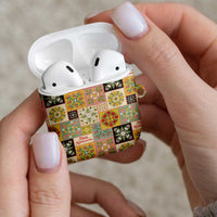 Mele Kalikimaka Hawaii Christmas AirPods Case Melemele Mama Seamless Floral Motif LT9 - Polynesian Pride