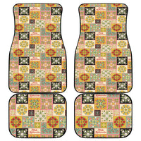 Mele Kalikimaka Hawaii Christmas Car Mats Melemele Mama Seamless Floral Motif LT9 - Polynesian Pride